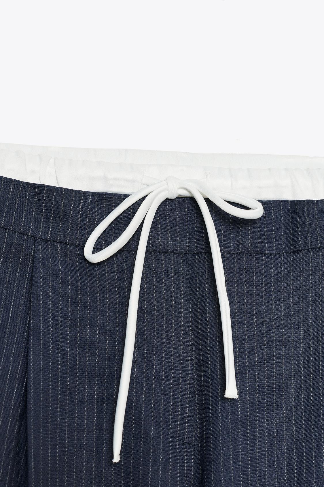 Pantalon Large Double Ceinture