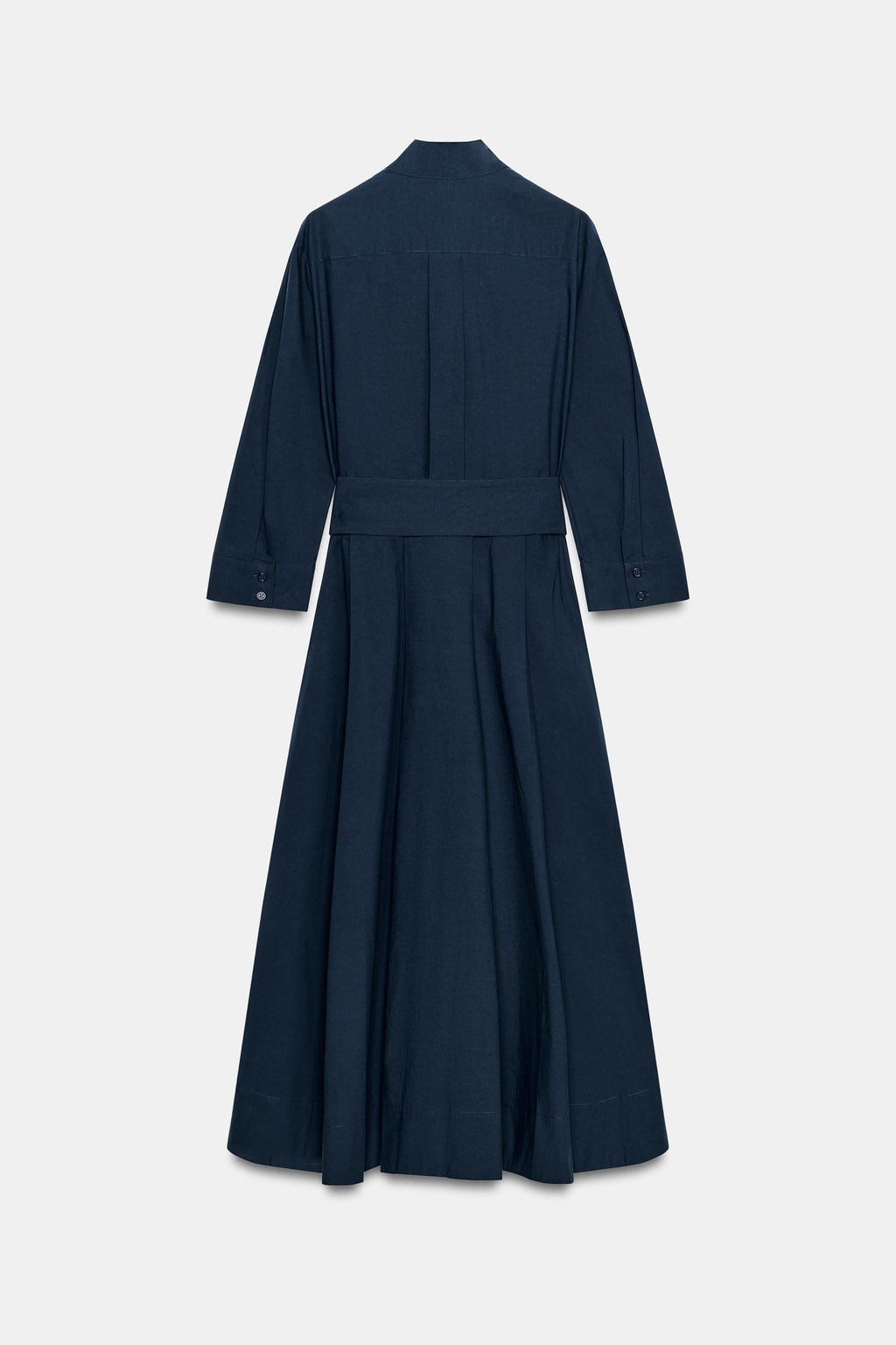 POPLIN DRESS NAVY BLUE