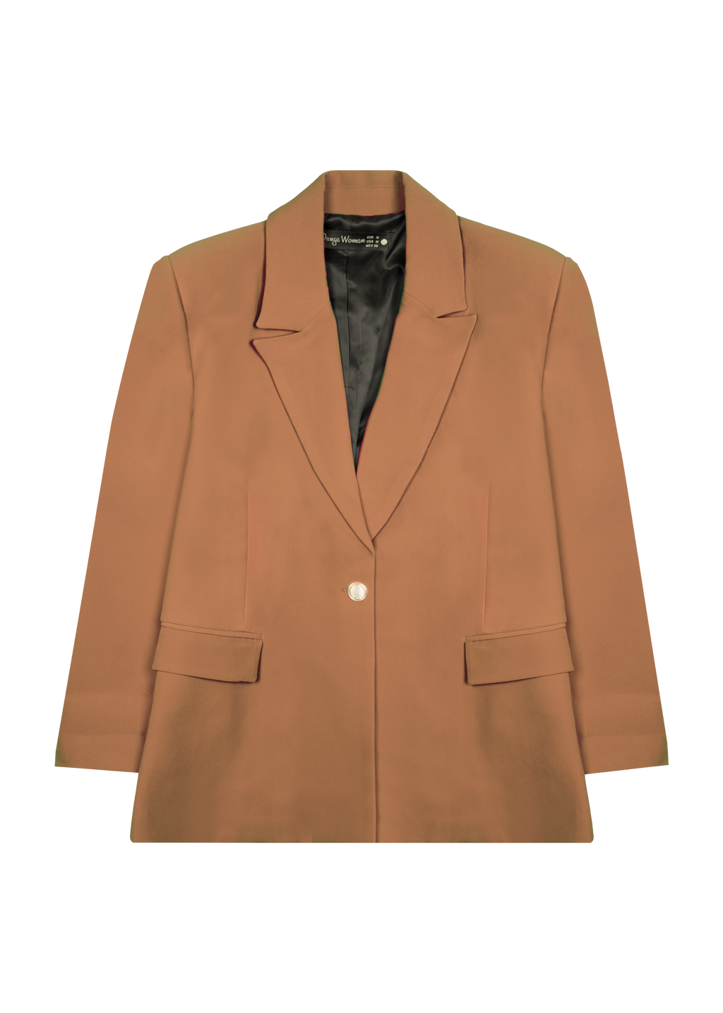 Blazer Chic Manchette Imprimée