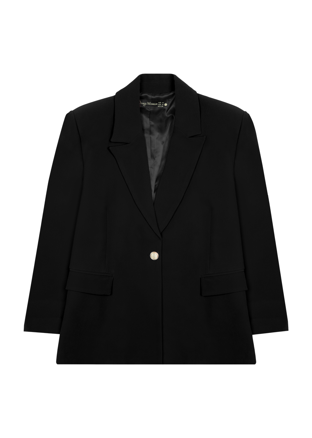 Blazer Chic Manchette Imprimée