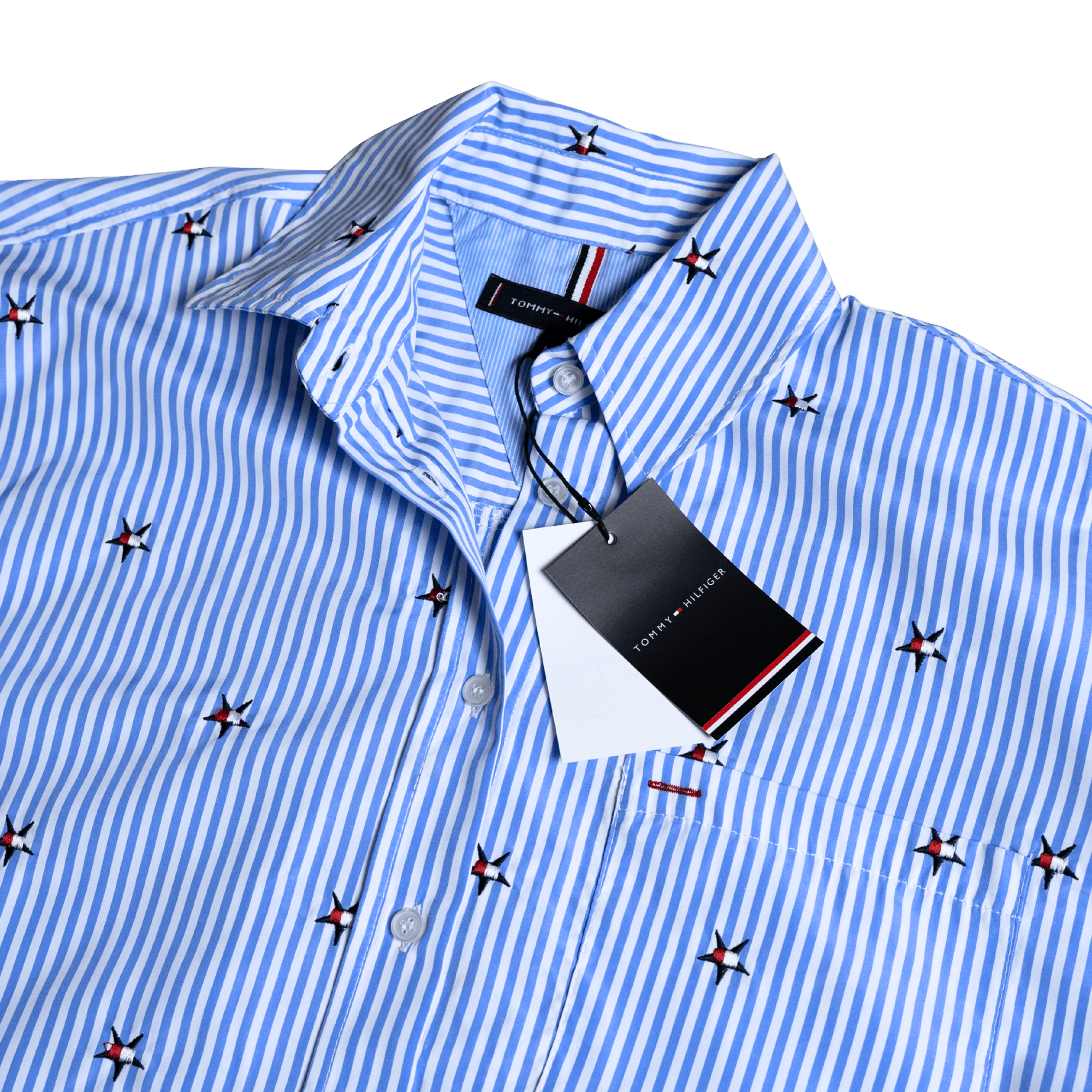 Chemise oversize à étoile brodée
