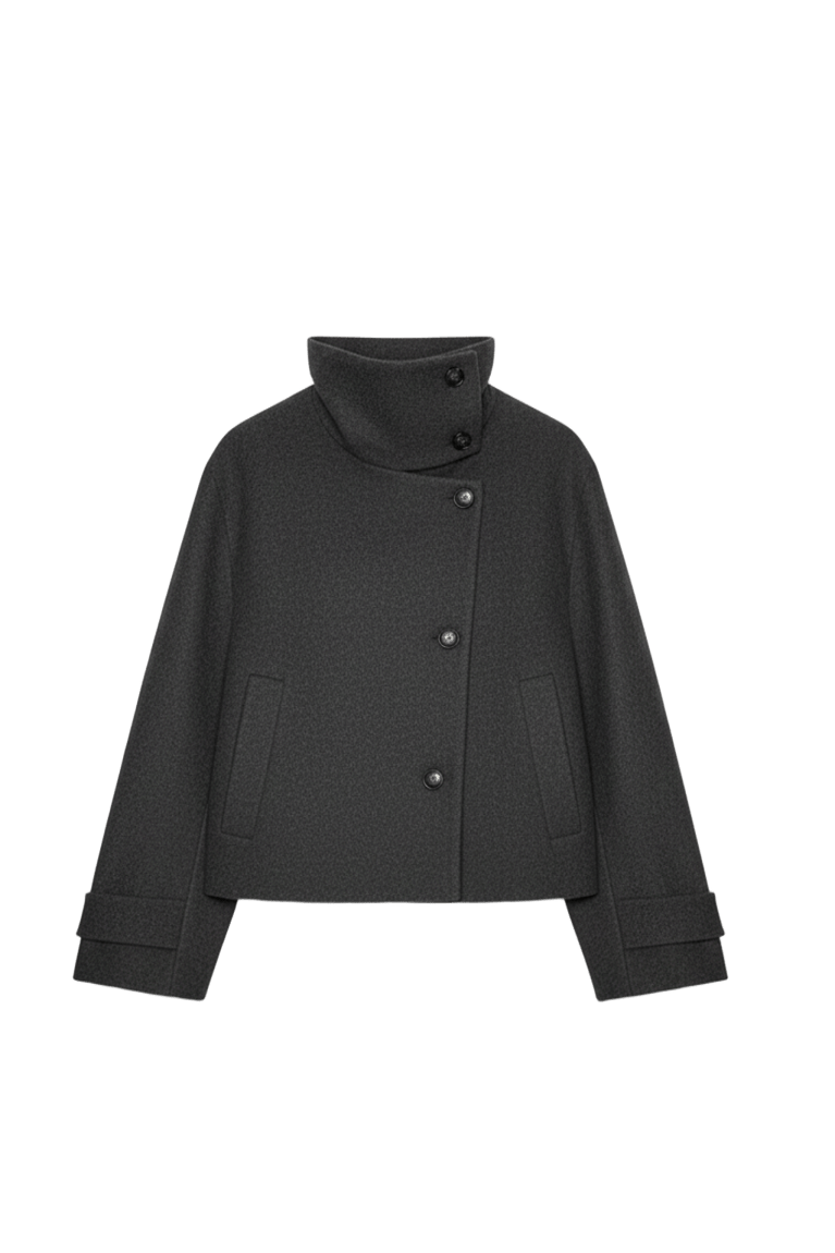 Veste Courte Femme – Col Montant