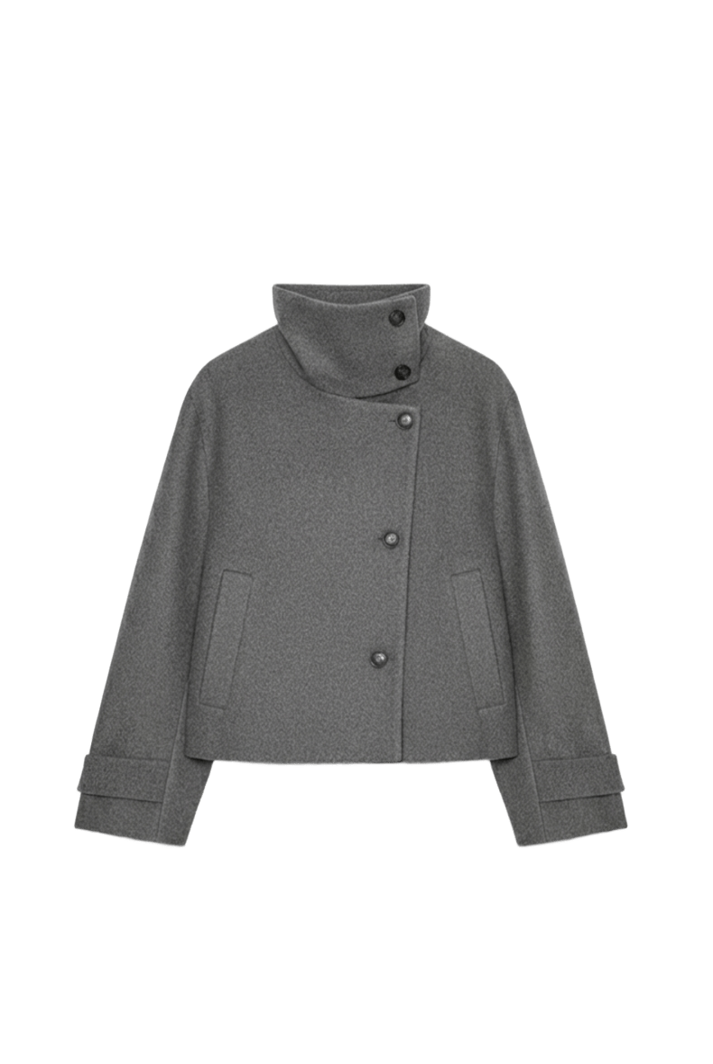 Veste Courte Femme – Col Montant