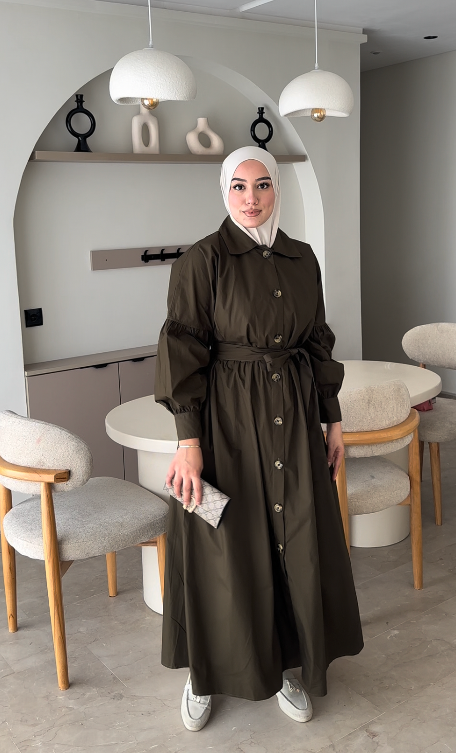 Robe Trench Ceinturée Femme