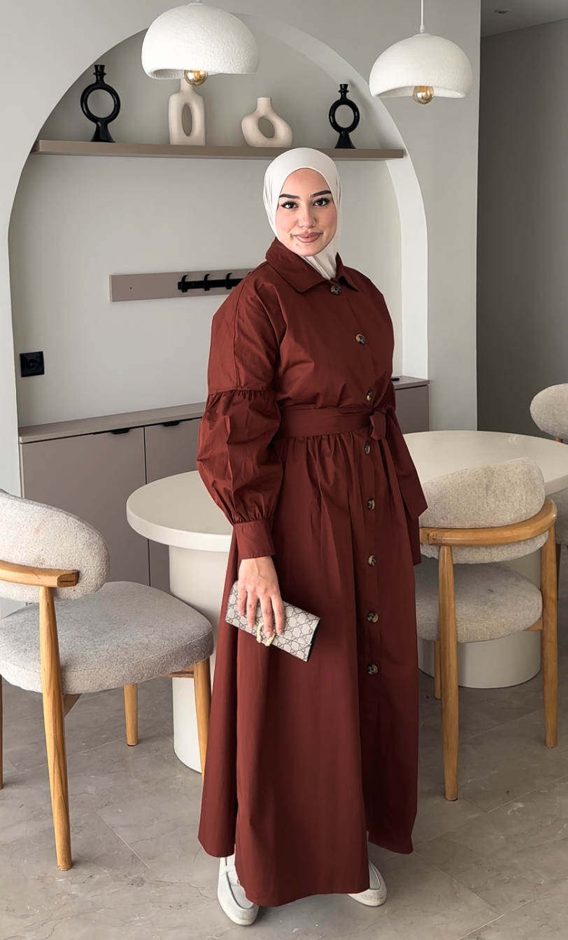 Robe Trench Ceinturée Femme
