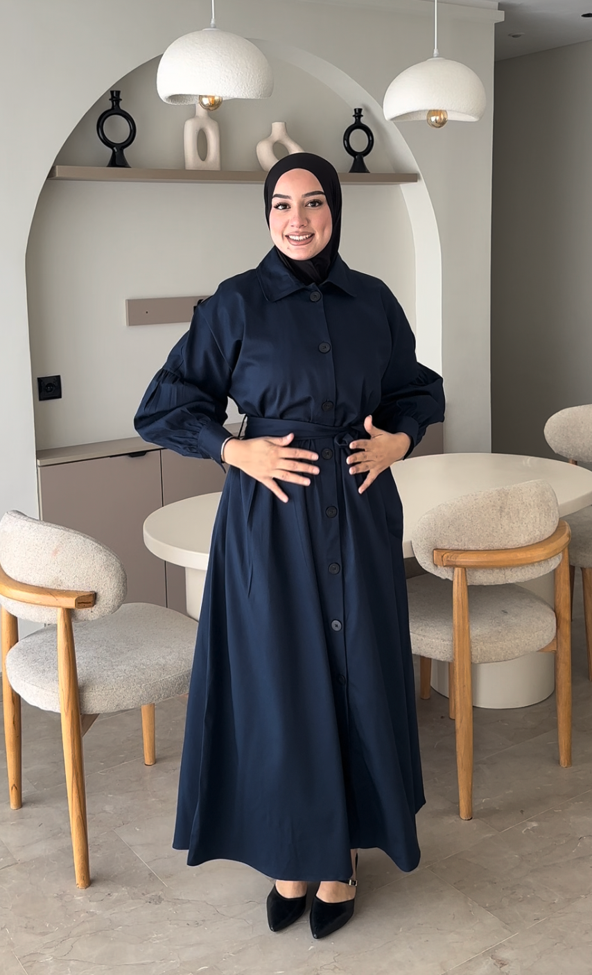 Robe Trench Ceinturée Femme