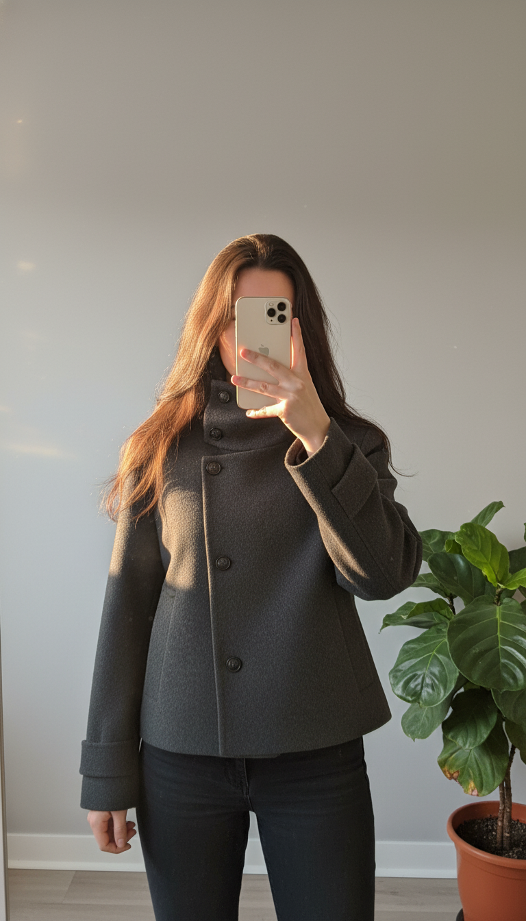 Veste Courte Femme – Col Montant