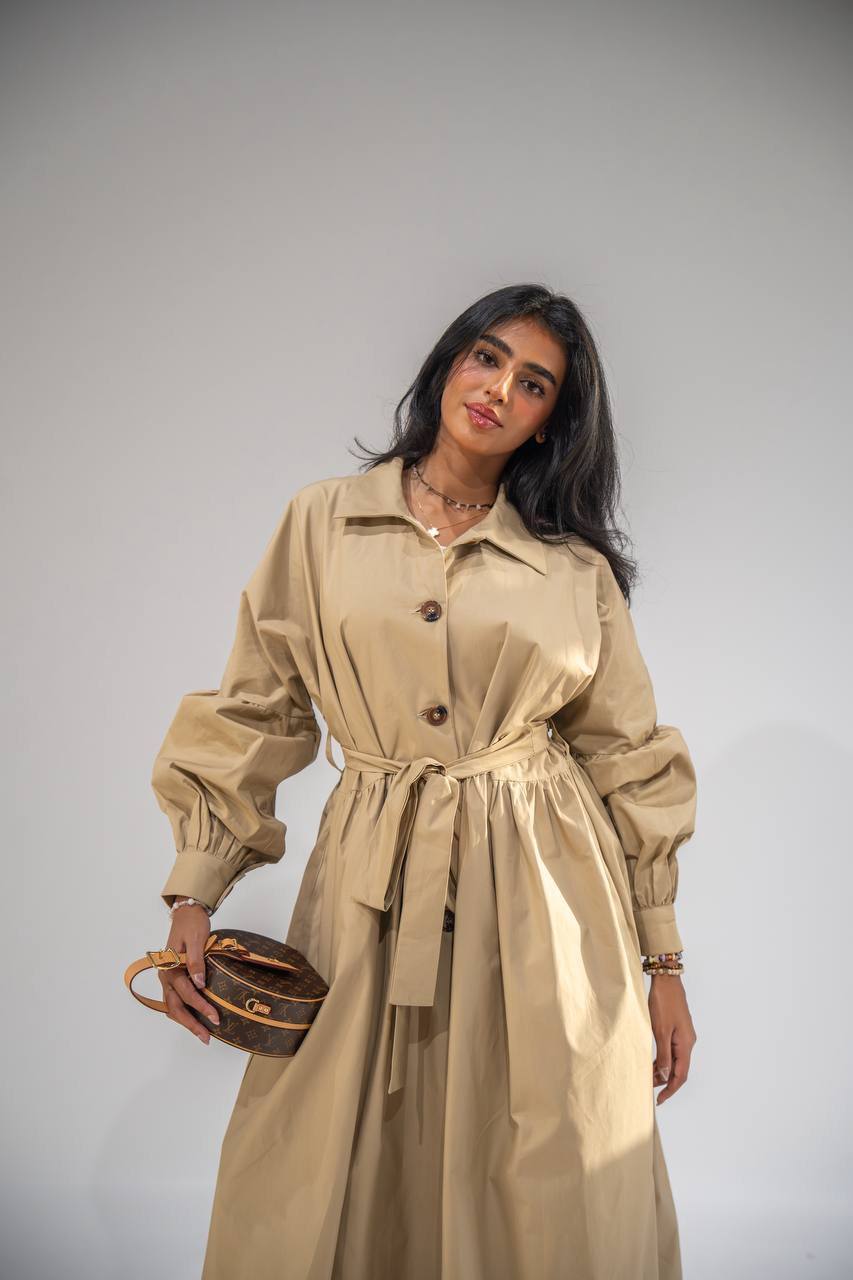 Robe Trench Ceinturée Femme
