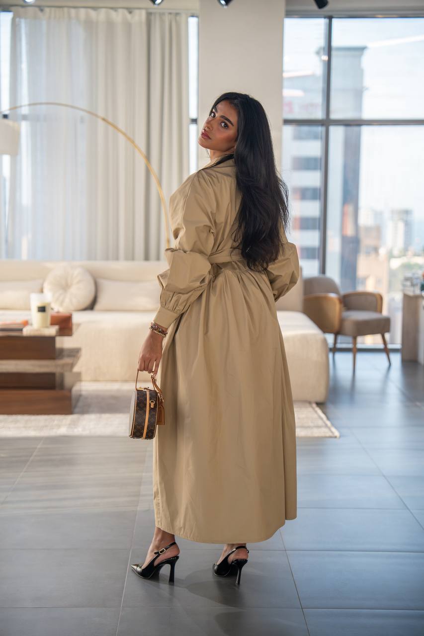 Robe Trench Ceinturée Femme