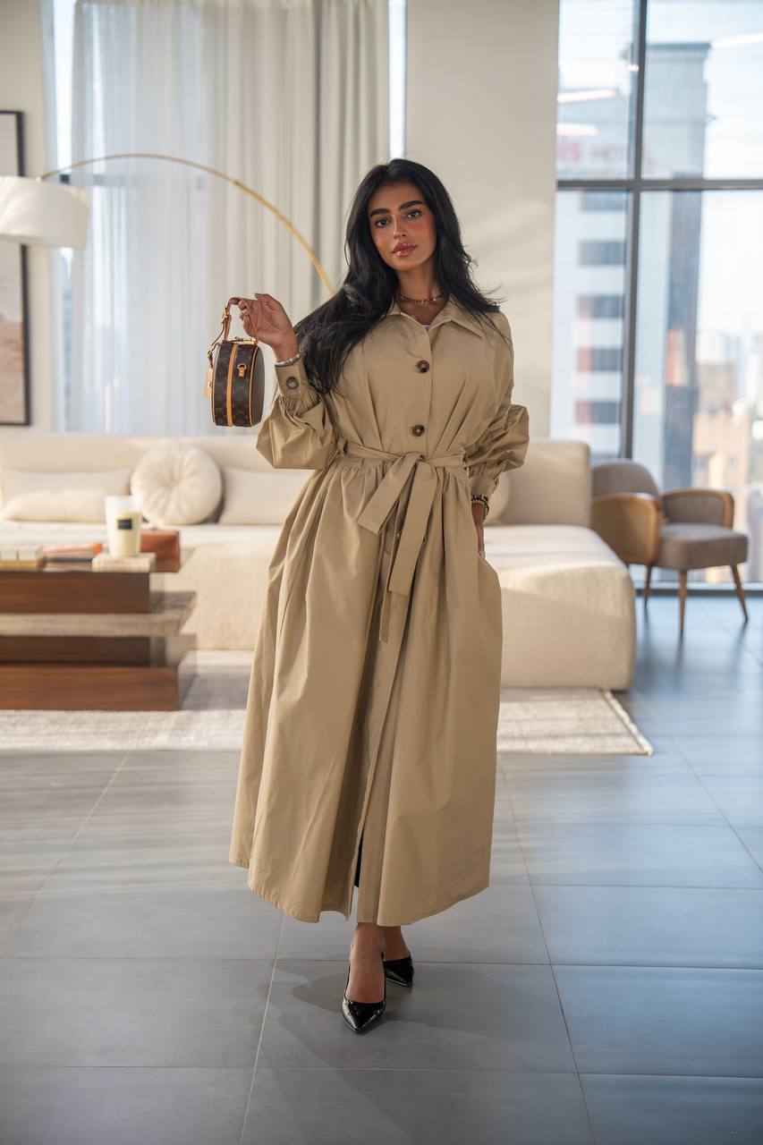 Robe Trench Ceinturée Femme
