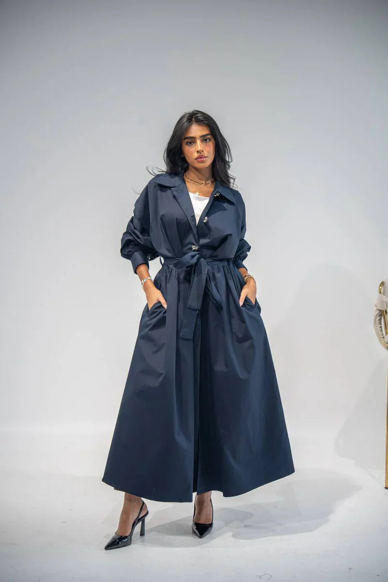 Robe Trench Ceinturée Femme