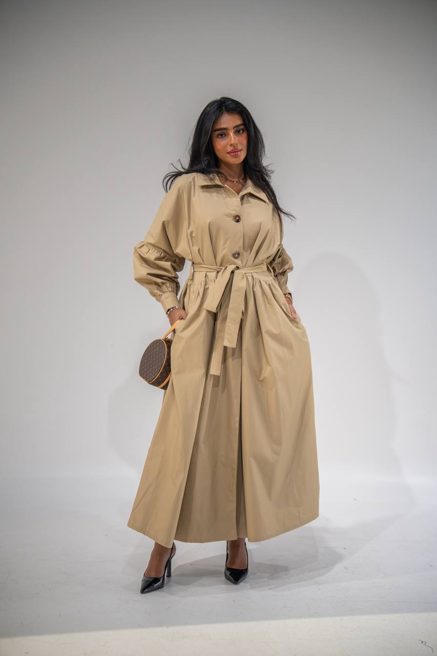 Robe Trench Ceinturée Femme