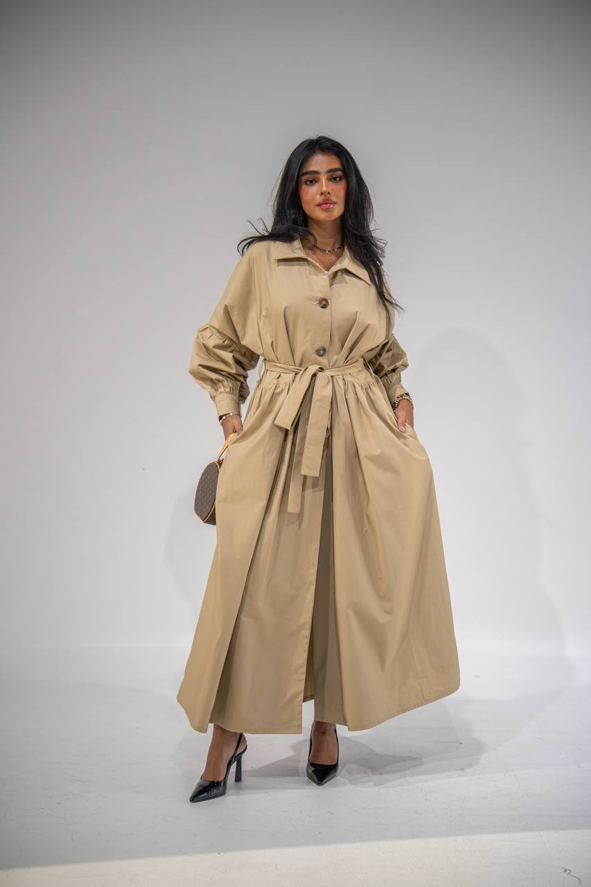 Robe Trench Ceinturée Femme