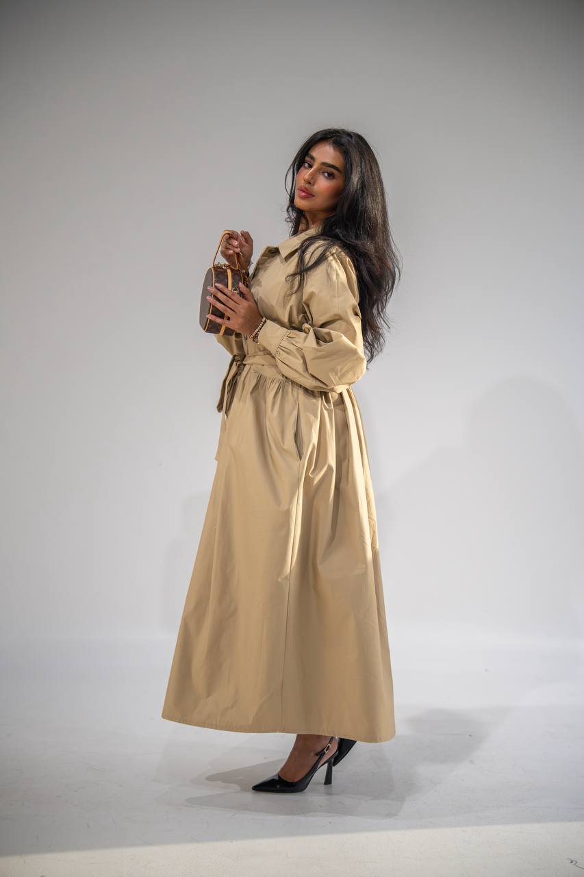 Robe Trench Ceinturée Femme