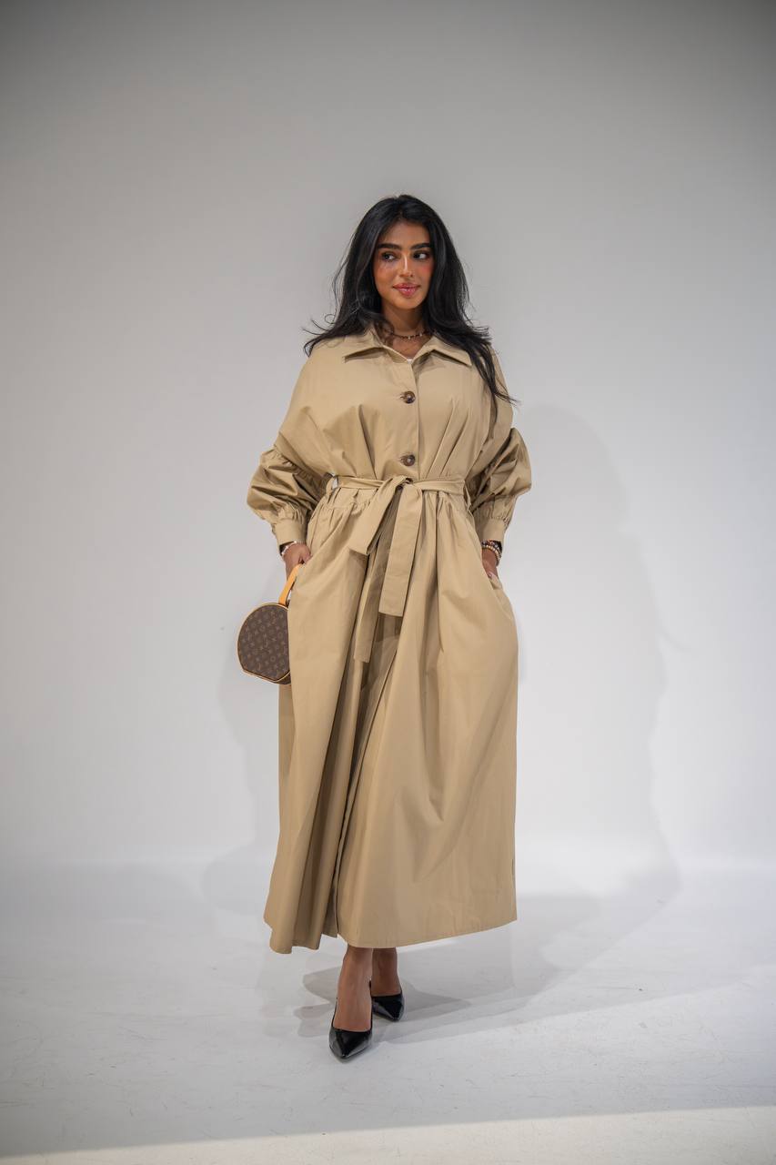 Robe Trench Ceinturée Femme